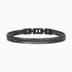 2JEWELS - Armband aus Stahl 316L PVD schwarz Kristalle | Absolute, Edelstahl, Nicht zutreffend. von 2JEWELS