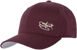 2Stoned Flexfit Baseball Cap Classic Bordeaux mit Stick Größe L/XL (58 cm - 60 cm) für Damen und Herren von 2Stoned