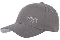 2Stoned Flexfit Baseball Cap Classic Grau mit Stick Größe L/XL (58 cm - 60 cm) für Damen und Herren von 2Stoned