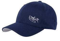 2Stoned Flexfit Baseball Cap Classic Navy Blau mit Stick Größe L/XL (58 cm - 60 cm) für Damen und Herren von 2Stoned