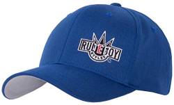 2Stoned Flexfit Baseball Cap Classic Royal Blau mit Stick Rudeboy Größe S/M (56cm - 58cm) für Damen, Herren und Jugendliche von 2Stoned