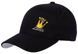 2Stoned Flexfit Baseball Cap Classic Schwarz mit Stick Crown Größe L/XL (58cm - 60cm) für Damen und Herren von 2Stoned