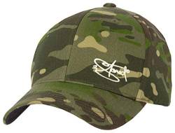 2Stoned Flexfit Baseball Cap Multicam Tropic Camo mit Stick Größe S/M (56 cm - 58 cm) für Damen, Herren und Jugendliche von 2Stoned