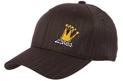 2Stoned Flexfit Baseball Cap Pin Stripe mit Stick Crown Braun Größe S/M für Damen, Herren und Jugendliche von 2Stoned