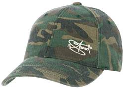 2Stoned Flexfit Baseball Cap Washed Camo Green mit Stick Größe S/M (57 cm - 59 cm) für Damen, Herren und Jugendliche von 2Stoned