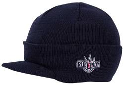 2Stoned Rudeboy Stylee Wintermütze Herren Visor Beanie Cap Deluxe, One-Size Erwachsene, Dark Navy von 2Stoned