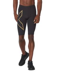 2XU UK Herren Ma5331b-Mcs Run Compression Shorts, Schwarz/Gold Reflektierend, XL von 2XU