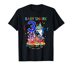 Baby 3yo Haifisch-Geburtstags-Jungen-Geschenk T-Shirt von 3 Jahre Baby Shark von SkyLineDesign