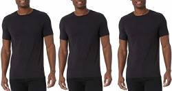 32 DEGREES Coole Herren 3er-Pack Kurzarm Rundhals T-Shirts, schwarz, X-Groß von 32 DEGREES