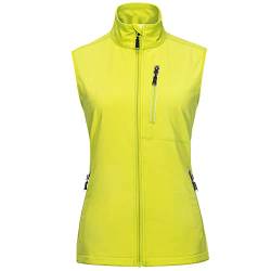 33,000ft Damen Leichte Laufweste Outdoor Softshell Weste Frau Ärmellose Jacke Winddichte wasserdichte Atmungsaktive Vest Gilet für Laufen Golf Wandern von 33,000ft