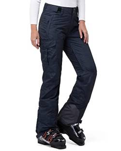 33,000ft Damen Skihose Outdoorhose Wasserdicht Winddichte Softshellhose Warme Gefütterte Thermohose Wanderhose Winter Ski Pants Women Schwarzer Pfeil L von 33,000ft