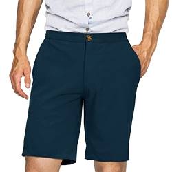 33,000ft Golfhose Herren Kurz, Leichte Stretch Kurze Hose Bermuda Schnelltrocknend Outdoor Shorts für Wandern, Camping, Reisen China Blau 32W von 33,000ft