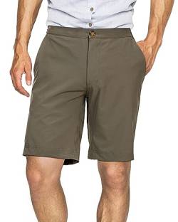 33,000ft Golfhose Herren Kurz, Leichte Stretch Kurze Hose Bermuda Schnelltrocknend Outdoor Shorts für Wandern, Camping, Reisen Moosgrün 34W von 33,000ft