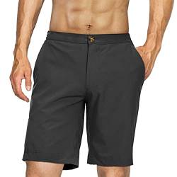 33,000ft Golfhose Herren Kurz, Leichte Stretch Kurze Hose Bermuda Schnelltrocknend Outdoor Shorts für Wandern, Camping, Reisen Schwarz 34W von 33,000ft