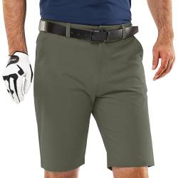 33,000ft Herren Golf Shorts UPF 50+ Stretch Shorts 10'' Bermuda Shorts Kurze Hose Dry Fit Causal Shorts Arbeitshort für Golfen Arbeiten, Grün 32 von 33,000ft