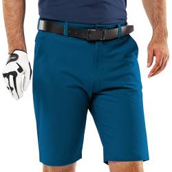 33,000ft Herren Golf Shorts UPF 50+ Stretch Shorts 10'' Bermuda Shorts Kurze Hose Dry Fit Causal Shorts Arbeitshort für Golfen Arbeiten, Grünblau 30 von 33,000ft