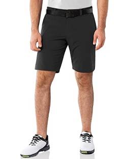 33,000ft Herren Golf Shorts UPF 50+ Stretch Shorts Leichte Schnelltrocknende 9" Bermuda Shorts Kurze Golfhose mit 3 Tee-Halter für Golfen Schwarz 30 von 33,000ft