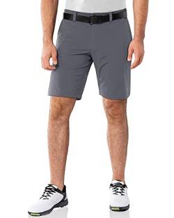 33,000ft Herren Golf Shorts UPF 50+ Stretch Shorts Leichte Schnelltrocknende 9'' Cargo Shorts Bermuda Shorts Kurze Hose mit 3 Tee-Halter für Golfen Schlichtgrau 42 von 33,000ft