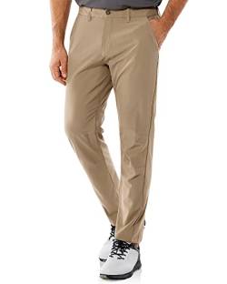 33,000ft Herren-Golfhose, leicht, klassische Passform, Stretch, schnell trocknend, atmungsaktiv, Arbeitshose mit Taschen, Hellkhaki, 44 von 33,000ft