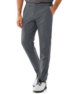 33,000ft Herren Golfhosen Atmungsaktive Stretch Hose für Männer Schmale Passform Schnelltrockende Golf Trousers Slim fit Stretch Lange Golfhosen Grau 32W*32L von 33,000ft