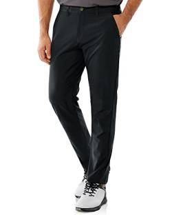 33,000ft Herren Golfhosen Atmungsaktive Stretch Hose für Männer Schmale Passform Schnelltrockende Golf Trousers Slim fit Stretch Lange Golfhosen Schwarz 32W*30L von 33,000ft