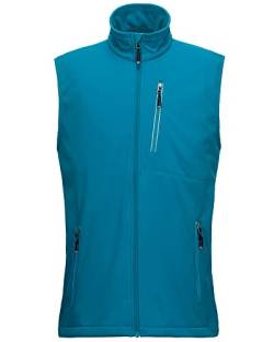 33,000ft Leichte Softshell Weste für Herren, Wasserdichte Winddichte Laufweste, Atmungsaktive Vest Gilet Ärmellose Jacke für Radfahren, Laufen, Wandern, Golf, Arbeit Dodge Blau L von 33,000ft