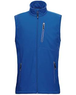 33,000ft Leichte Softshell Weste für Herren, Wasserdichte Winddichte Laufweste, Atmungsaktive Vest Gilet Ärmellose Jacke für Radfahren, Laufen, Wandern, Golf, Klassisch Blau 3XL von 33,000ft