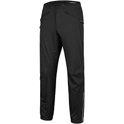 33,000ft wasserdichte Fahrradhose Herren, Winddicht Atmungsaktive Jogginghose Stretch Trainingshose, Stylishe Sporthose Activewear-Hosen für Männer Schwarz L von 33,000ft