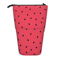 351 Federmäppchen Wassermelone, Schwarz, Samen, Vektor, Köstlich, Fruit Make-Up Tasche Grosse Kapazität Kindergarten Stand Federmäppchen Mit Reißverschluss Schule Bleistifte Tasche von 351