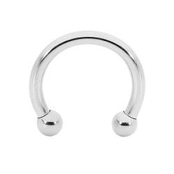 365 Sleepers 316L Chirurgenstahl Hufeisen Circular Barbell Septum Tragus Helix Nasenpiercing-Ring Ohrring 0,8 mm 1,0 mm 1,2 mm 1,6 mm 2,0 mm 2,5 mm 3,0 mm Piercing von 365 Sleepers