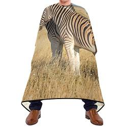 Friseurumhang 140x168cm, Afrikanische Graslandzebras Unisex Friseure Kleid Einstellbare Unisex Friseurumhang Mode Haarschneideumhang Cape, Für Barbier, Friseursalon von 385