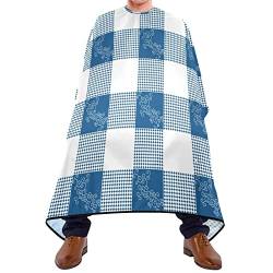 Friseurumhang 140x168cm, Büffel Gingham Unisex Friseure Kleid Wasserdicht Friseur Umhang Mode Haarschneideumhang Cape, Für Erwachsene, Färben von 385