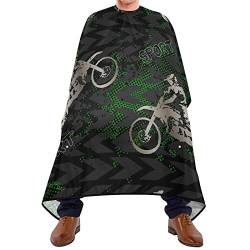 Friseurumhang 140x168cm, Camouflage Motocross Reiten Barbiere Cape Einstellbare Professionelle Friseure Kleid Wasserdicht Friseur Umhang, Für Kinder, Barbier von 385