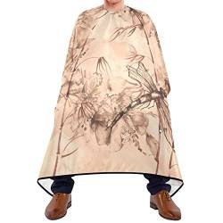 Friseurumhang 140x168cm, Libelle Aquarell Beige Barbiere Cape Mode Professionelle Friseure Kleid Wasserdicht Unisex Friseurumhang, Für Färben, Erwachsene von 385