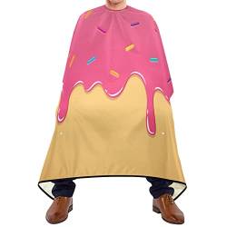 Friseurumhang 140x168cm, Rosa Creme Schmelzen Friseur Cape Mode Unisex Friseurumhang Wasserdicht Friseur Umhang, Für Barbershops, Kinder von 385