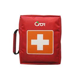 3DTengkit Professionelle Erste-Hilfe-Tasche, tragbare Mini-Erste-Hilfe-medizinische Tasche, mit verstellbarem Hüftgurt und Reißverschlusstaschen (nur Tasche), rot von 3DTengkit