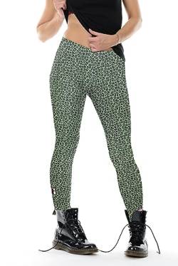 3Elfen Baumwolle Leggings Love Damen Frauen Blumen Blume Design Yoga Hose S fesche Mieze von 3Elfen