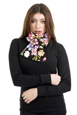 3Elfen cooler Winter Fleece Schal mit verschiedenen Designs Damen und Mädchen - hergestellt in Berlin - wunder blume von 3Elfen