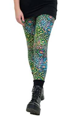 DREI Elfen Leggins Frauen Mädchen Damen Baumwolle Baumwolle Winter Sommer L flauschi Flower von 3Elfen