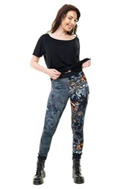 DREI Elfen Leggins Frauen Mädchen Damen Baumwolle Baumwolle Winter Sommer M Eisblume von 3Elfen