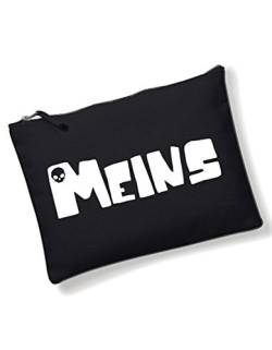 Meins - kleine Tasche - vielseitig einsetzbar als Schmicktasche, Kulturbeutel von 3Elfen - handbedruckt in Berlin von 3Elfen