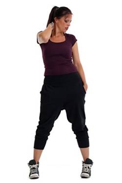 Yoga Hose Sporthose im Boyfriend Baggy Style Yogahose von 3 Elfen Freizeithose Jogginghose schwarz L von 3Elfen