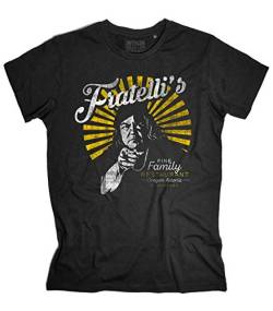 3styler T-Shirt für Herren, Mutter, Band, Fratelli's Mom, Vintage-Linie, Baumwolle, 140 g/m², Schwarz , Medium von 3styler