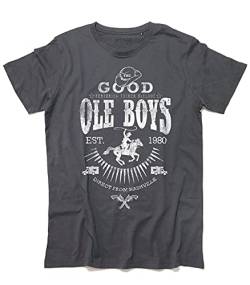 3stylercollection vintage T-Shirt Herren Good Ole Boys - Inspiriert von Blues Brothers - Dunkelgrau, XX-Large von 3stylercollection vintage