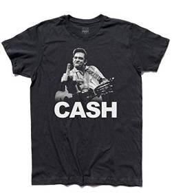 3stylershop Men's T-Shirt Johnny Cash - F*** Finger von 3stylershop