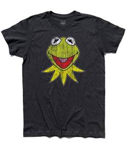 3stylershop T-Shirt Herren Kermit la Rana - The Muppet Show, Schwarz , Small von 3stylershop