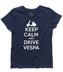 3stylershop T-Shirt Keep Calm and Drive Vespa - Mods Style von 3stylershop