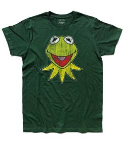 3stylershop T-Shirt für Herren Kermit der Frosch - The Muppet Show, TU0190212-Verde-L, Grün, TU0190212-Verde-L Large von 3stylershop