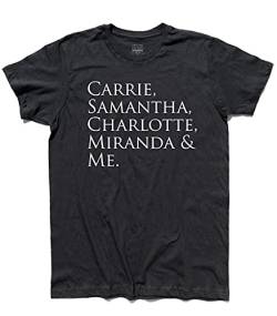 T-Shirt Carrie, Samantha, Charlotte, Miranda & Me - Bradshaw New York Manhattan Hemd (M, Schwarz) von 3stylershop