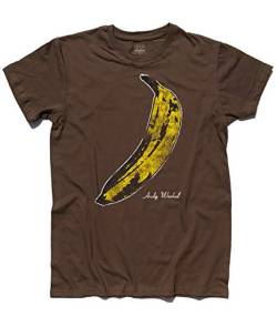 T-Shirt Herren Banane Inspiriert A Andy Warhol und Ai Velvet Underground - Schokolade, L von 3stylershop